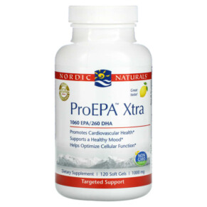 Thuốc bổ Nordic Naturals ProEPA Xtra Lemon 1.000 mg 120 Soft Gels 768990070631