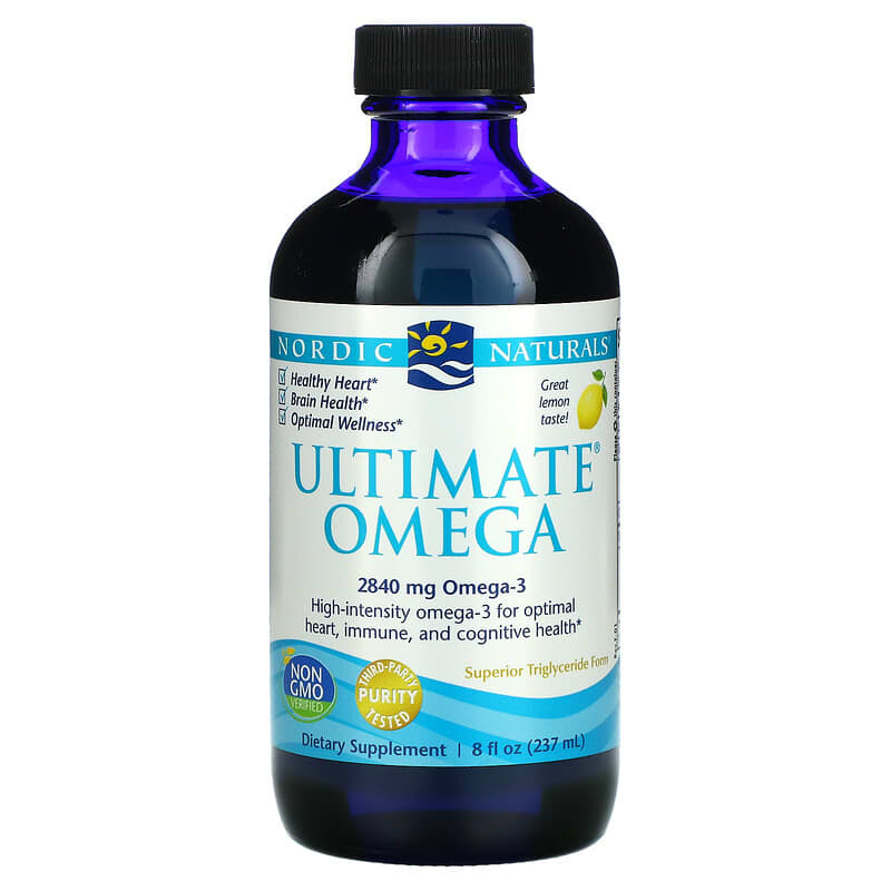 Nordic Naturals Ultimate Omega Lemon 2.840 mg 8 fl oz (237 ml) 6 Thực phẩm chức năng Nordic Naturals Ultimate Omega Lemon 2.840 mg 8 fl oz (237 ml) 768990027932
