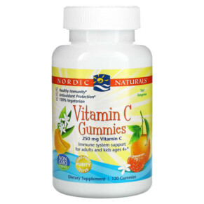 Thuốc bổ Nordic Naturals Vitamin C Gummies Tart Tangerine 125 mg 120 Gummies 768990301612