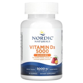 Thuốc bổ Nordic Naturals Vitamin D3 Gummies Passion Fruit 5000 IU (125 mcg) 30 Gummies 768990311529