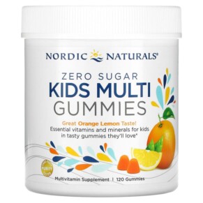 Thuốc bổ Nordic Naturals Zero Sugar Kids Multi Gummies Orange Lemon 120 Gummies 768990301278