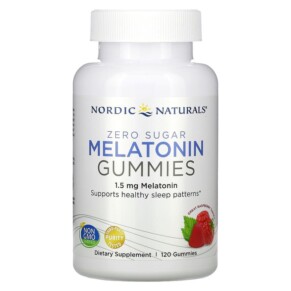 Thuốc bổ Nordic Naturals Zero Sugar Melatonin Gummies Raspberry 1.5 mg 120 Gummies 768990301896