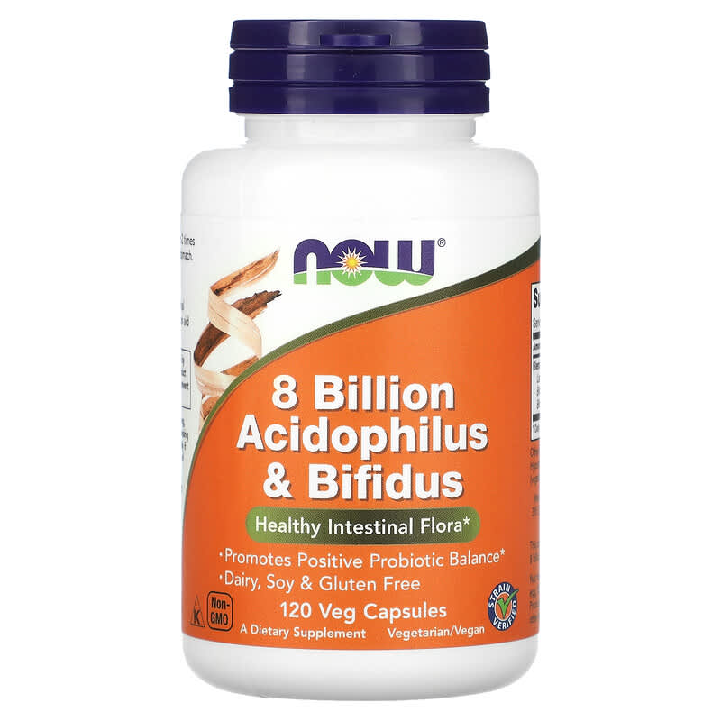 NOW Foods 8 Billion Acidophilus & Bifidus 120 Veg Capsules 6 Thực phẩm chức năng NOW Foods 8 Billion Acidophilus & Bifidus 120 Veg Capsules 733739029324