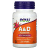 Thuốc bổ NOW Foods A&D 100 Softgels 733739003508
