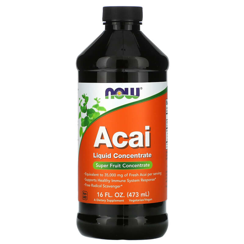 NOW Foods Acai Liquid Concentrate 16 fl oz (473 ml) 6 Thực phẩm chức năng NOW Foods Acai Liquid Concentrate 16 fl oz (473 ml) 733739048042
