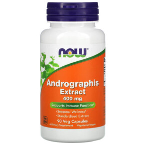 Thuốc bổ NOW Foods Andrographis Extract 400 mg 90 Veg Capsules 733739045911