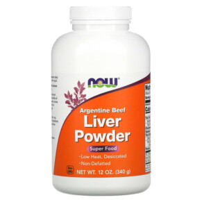 Thuốc bổ NOW Foods Argentine Beef Liver Powder 12 oz (340 g) 733739024503