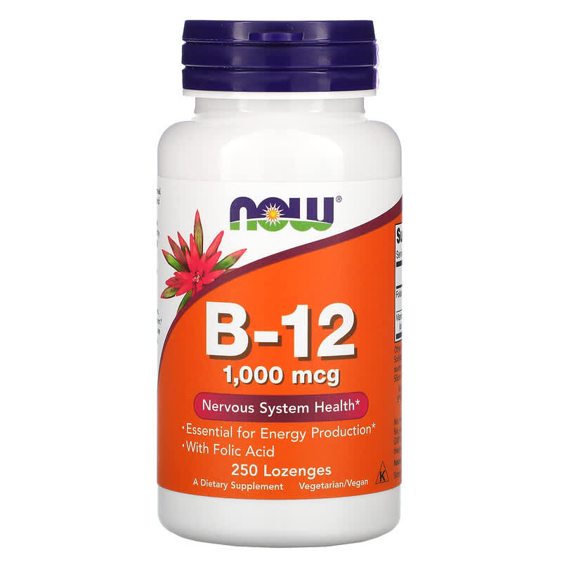 NOW Foods B-12 1.000 mcg 250 Lozenges 6 Thực phẩm chức năng NOW Foods B-12 1.000 mcg 250 Lozenges 733739004680