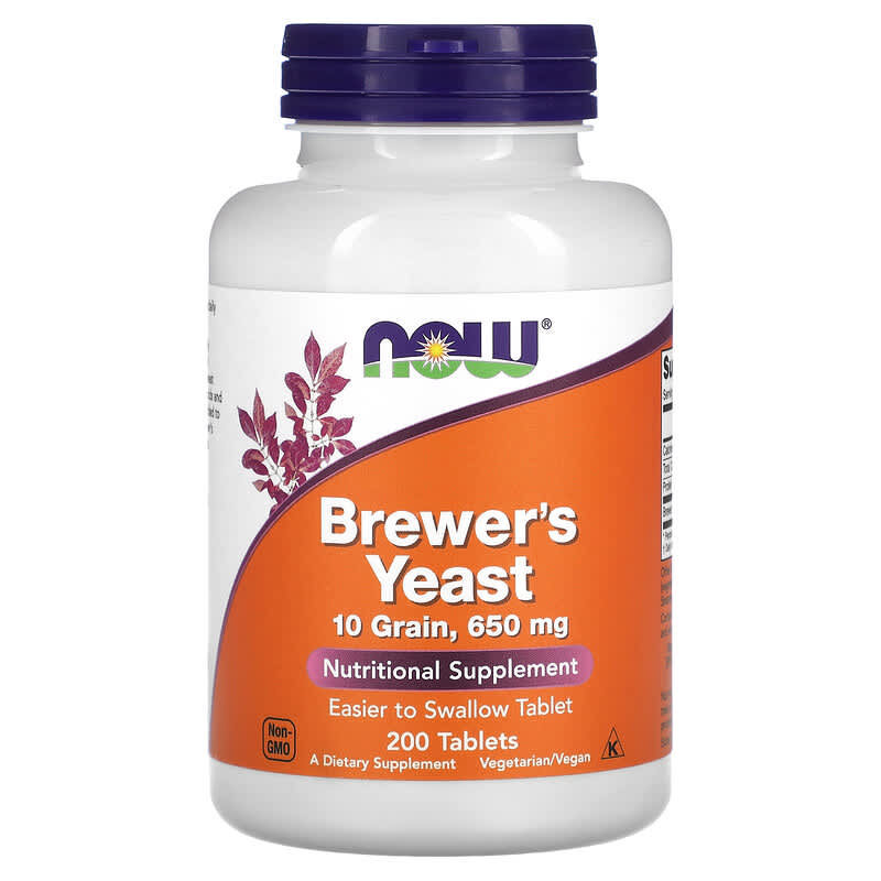 NOW Foods Brewer's Yeast 200 Tablets 6 Thực phẩm chức năng NOW Foods Brewer's Yeast 200 Tablets 733739024107
