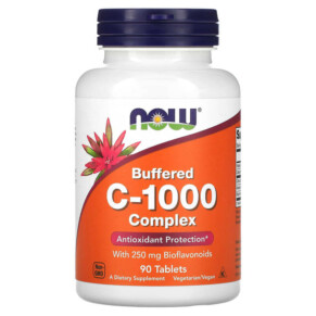 Thuốc bổ NOW Foods Buffered C-1000 Complex 90 Tablets 733739007001