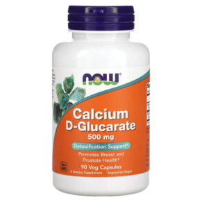 Thuốc bổ NOW Foods Calcium D-Glucarate 500 mg 90 Veg Capsules 733739030979