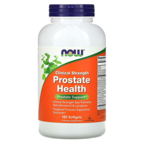 Thuốc bổ NOW Foods Clinical Strength Prostate Health 180 Softgels 733739033499