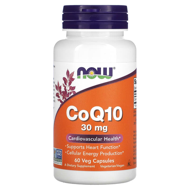 NOW Foods CoQ10 30 mg 60 Veg Capsules 6 Thực phẩm chức năng NOW Foods CoQ10 30 mg 60 Veg Capsules 733739031846