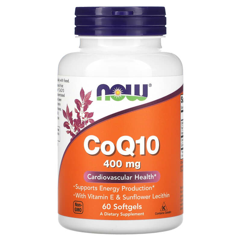 NOW Foods CoQ10 400 mg 60 Softgels 6 Thực phẩm chức năng NOW Foods CoQ10 400 mg 60 Softgels 733739031983