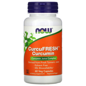 Thuốc bổ NOW Foods CurcuFresh Curcumin 60 Veg Capsules 733739049377