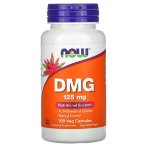 Thuốc bổ NOW Foods DMG 125 mg 100 Veg Capsules 733739004727