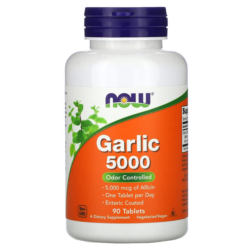 NOW Foods Garlic 5000 90 Tablets 6 Thực phẩm chức năng NOW Foods Garlic 5000 90 Tablets 733739018144