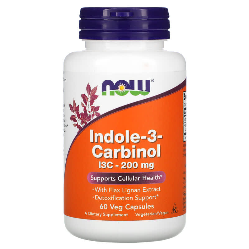 NOW Foods Indole-3-Carbinol 200 mg 60 Veg Capsules 6 Thực phẩm chức năng NOW Foods Indole-3-Carbinol 200 mg 60 Veg Capsules 733739030566