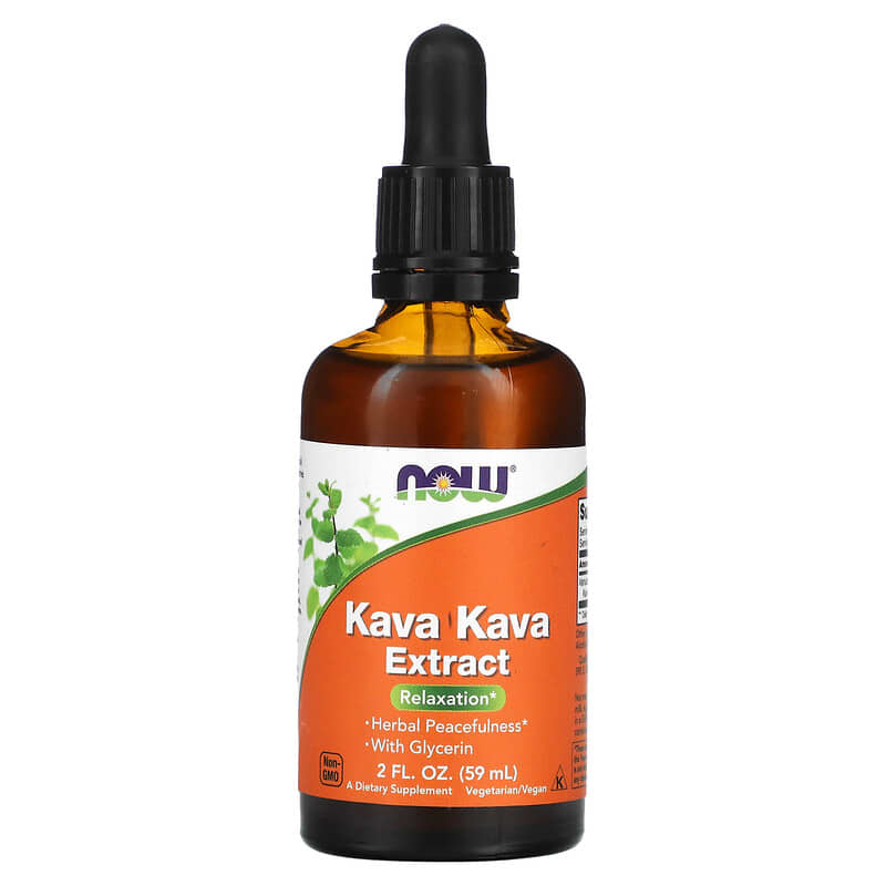 NOW Foods Kava Kava Extract Liquid 2 fl oz (59 ml) 6 Thực phẩm chức năng NOW Foods Kava Kava Extract Liquid 2 fl oz (59 ml) 733739048936
