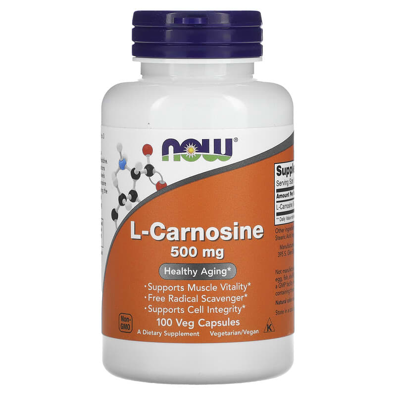 NOW Foods L-Carnosine 500 mg 100 Veg Capsules 6 Thực phẩm chức năng NOW Foods L-Carnosine 500 mg 100 Veg Capsules 733739000798