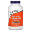 Thuốc bổ NOW Foods L-Lysine 1.000 mg 250 Tablets 733739001238