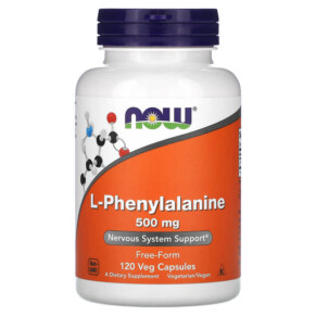 Thuốc bổ NOW Foods L-Phenylalanine 500 mg 120 Veg Capsules 733739001320