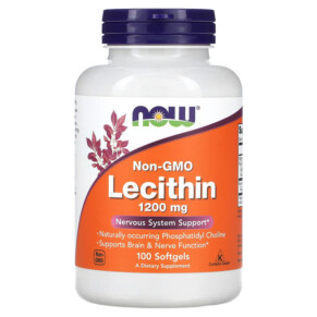 Thuốc bổ NOW Foods Lecithin 1.200 mg 100 Softgels 733739022103