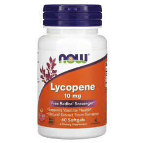 Thuốc bổ NOW Foods Lycopene 10 mg 60 Softgels 733739030603