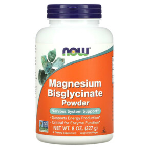 Thuốc bổ NOW Foods Magnesium Bisglycinate Powder 8 oz (227 g) 733739012999