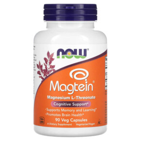 Thuốc bổ NOW Foods Magtein Magnesium L-Threonate 90 Veg Capsules 733739023902
