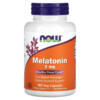 Thuốc bổ NOW Foods Melatonin 3 mg 180 Veg Capsules 733739032577