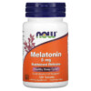 Thuốc bổ NOW Foods Melatonin 5 mg 120 Tablets 733739035547