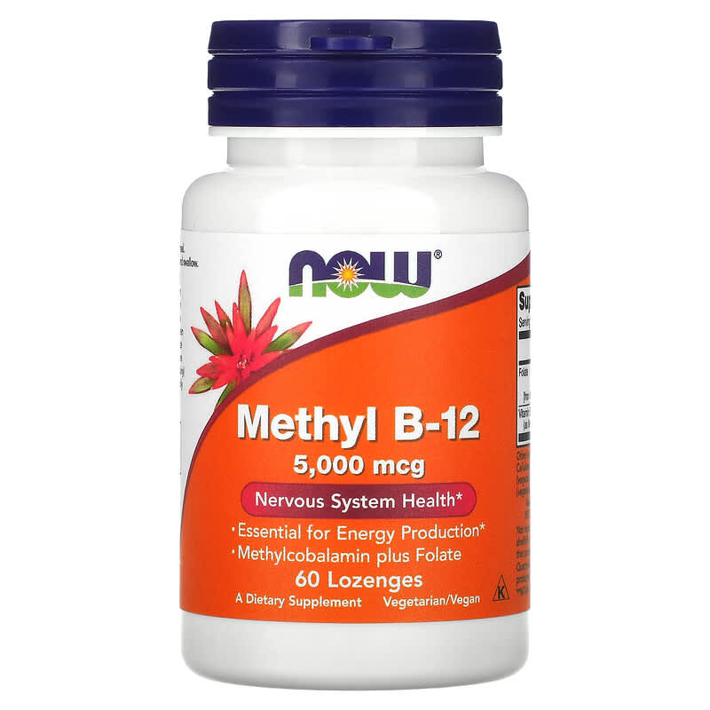 NOW Foods Methyl B-12 5.000 mcg 60 Lozenges 6 Thực phẩm chức năng NOW Foods Methyl B-12 5.000 mcg 60 Lozenges 733739004963