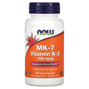 Thuốc bổ NOW Foods MK-7 Vitamin K-2 100 mcg 120 Veg Capsules 733739009937