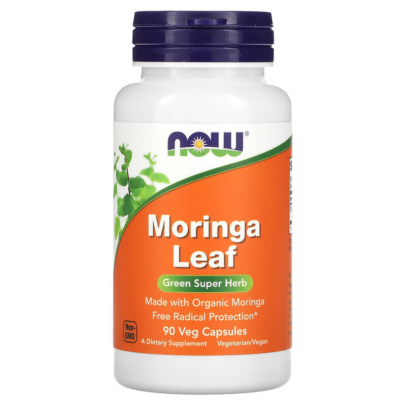 NOW Foods Moringa Leaf 90 Veg Capsules 6 Thực phẩm chức năng NOW Foods Moringa Leaf 90 Veg Capsules 733739040206