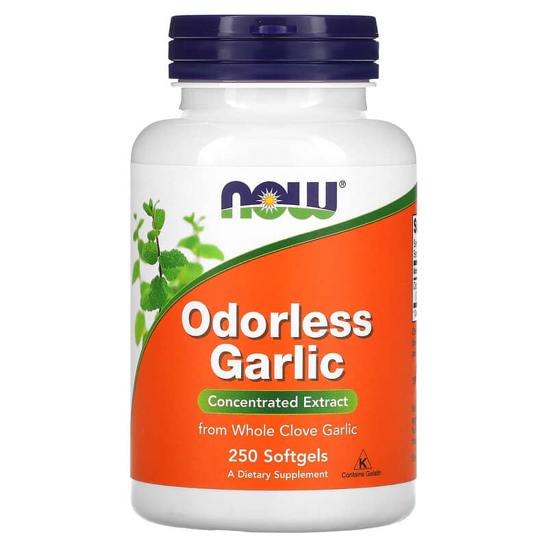 NOW Foods Odorless Garlic Concentrated Extract 250 Softgels 6 Thực phẩm chức năng NOW Foods Odorless Garlic Concentrated Extract 250 Softgels 733739018083