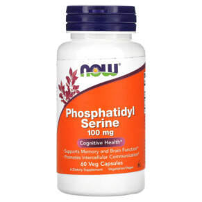 Thuốc bổ NOW Foods Phosphatidyl Serine 100 mg 60 Veg Capsules 733739023803
