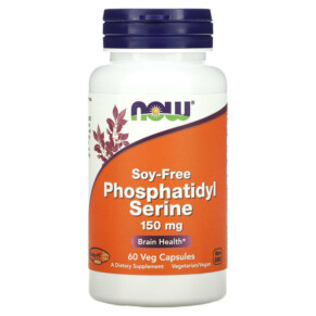 Thuốc bổ NOW Foods Phosphatidyl Serine Soy-Free 150 mg 60 Veg Capsules 733739023896