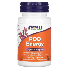 Thuốc bổ NOW Foods PQQ Energy 30 Veg Capsules 733739031686