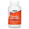 Thuốc bổ NOW Foods Prenatal Gels + DHA 180 Softgels 733739038111
