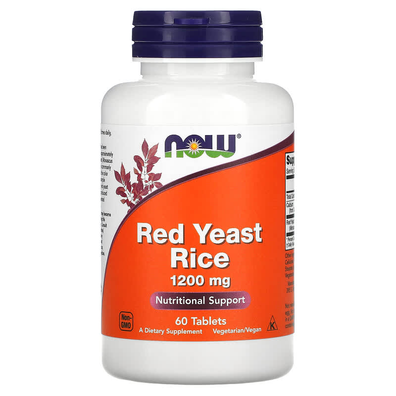 NOW Foods Red Yeast Rice 1.200 mg 60 Tablets 6 Thực phẩm chức năng NOW Foods Red Yeast Rice 1.200 mg 60 Tablets 733739035042