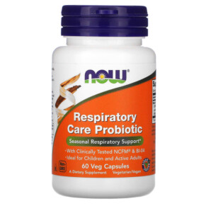 Thuốc bổ NOW Foods Respiratory Care Probiotic 60 Veg Capsules 733739029096