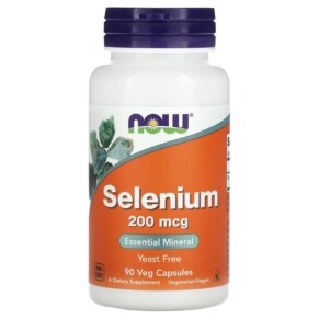 Thuốc bổ NOW Foods Selenium 200 mcg 90 Veg Capsules 733739014856