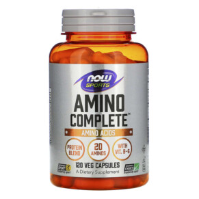 Thuốc bổ NOW Foods Sports Amino Complete Amino Acids 120 Veg Capsules 733739000118