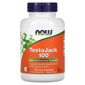 Thuốc bổ NOW Foods TestoJack 100 120 Veg Capsules 733739021380