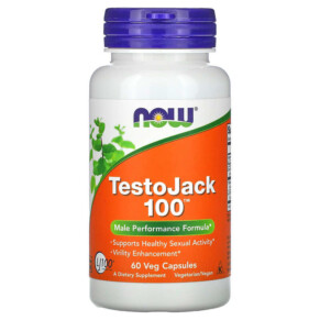 Thuốc bổ NOW Foods TestoJack 100 60 Veg Capsules 733739021687