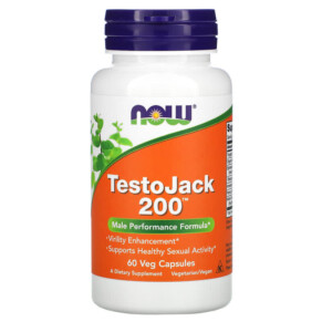 Thuốc bổ NOW Foods TestoJack 200 60 Veg Capsules 733739021984