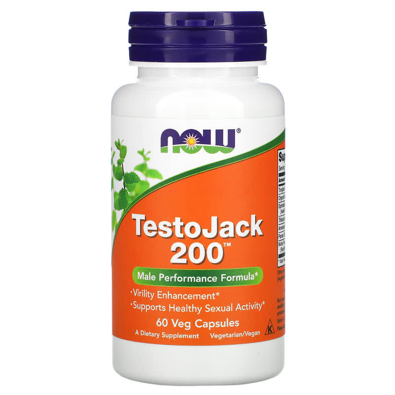 NOW Foods TestoJack 200 60 Veg Capsules 6 Thực phẩm chức năng NOW Foods TestoJack 200 60 Veg Capsules 733739021984