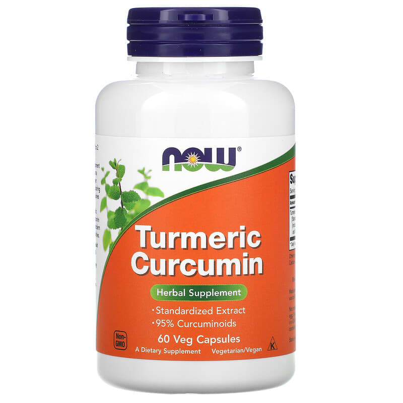 NOW Foods Turmeric Curcumin 60 Veg Capsules 6 Thực phẩm chức năng NOW Foods Turmeric Curcumin 60 Veg Capsules 733739046383