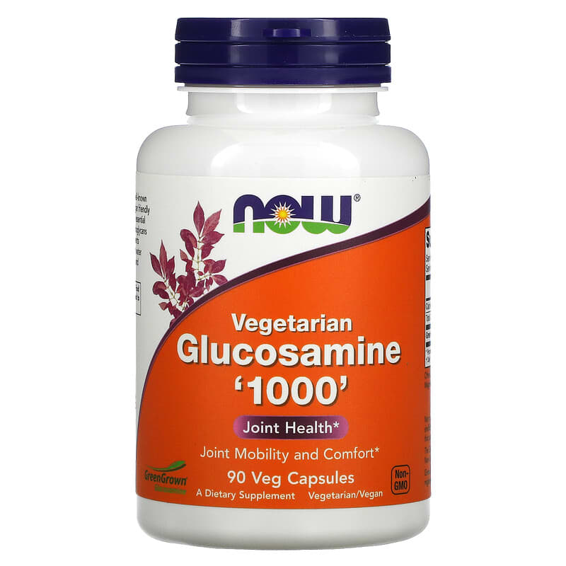 NOW Foods Vegetarian Glucosamine '1000' 90 Veg Capsules 6 Thực phẩm chức năng NOW Foods Vegetarian Glucosamine '1000' 90 Veg Capsules 733739031327